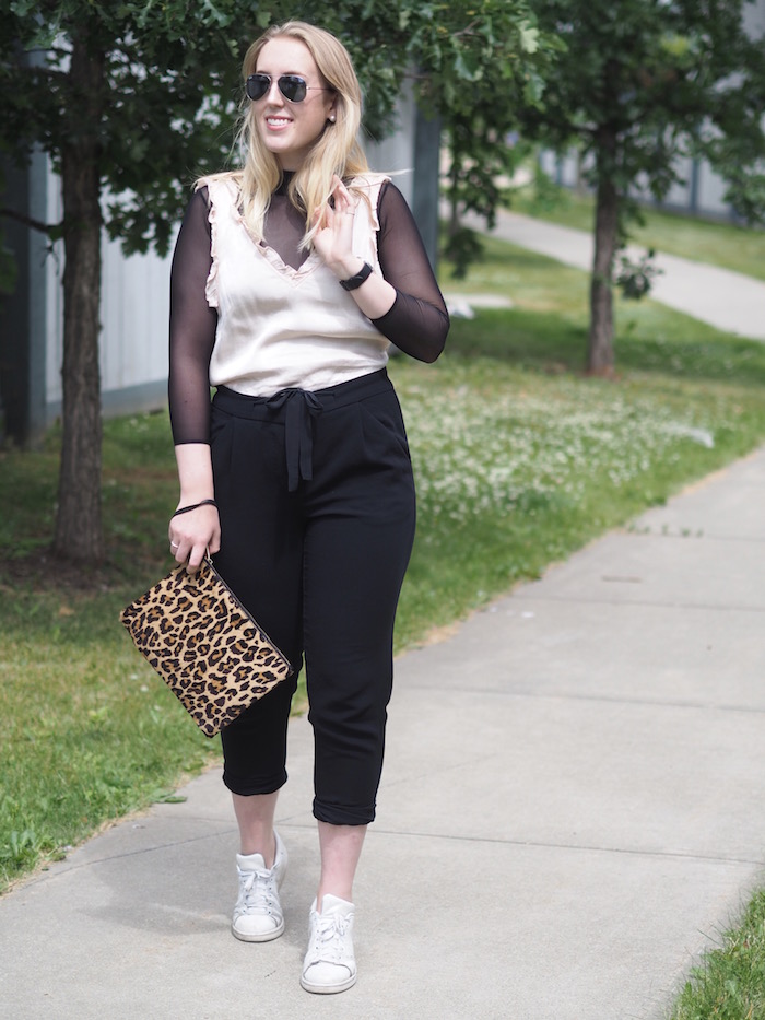 Check out how to wear a Sheer Turtleneck for summer and transitioning into fall - Strungingold