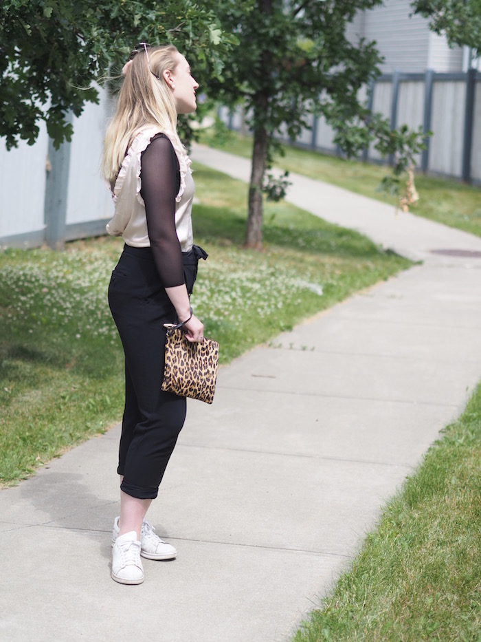 Check out how to wear a Sheer Turtleneck for summer and transitioning into fall - Strungingold