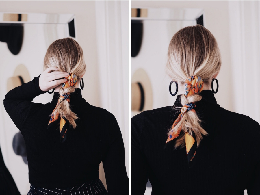 ways to wear a hair scarf neckerchief bandana