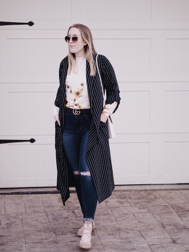 spring style tips, how to dress for spring, what to wear in the spring, aritzia outfit