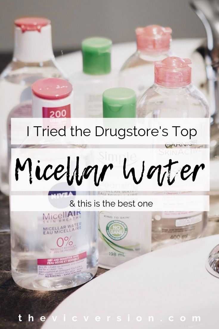 best drugstore micellar water, best micellar water, best skincare routine, best drugstore skincare products
